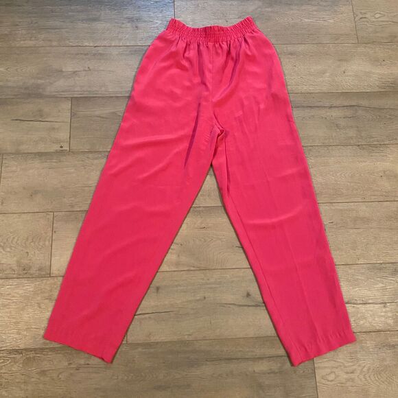 Peters & Ashley Pull On Pants ~ Sz M ~ Pink ~ High Rise ~ 28" Inseam - Picture 1 of 5
